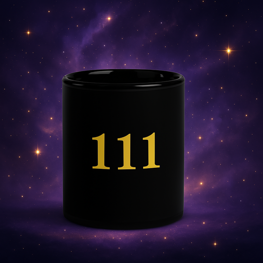 111 Angel Number Mug | Manifestation Coffee Cup | Alignment & New Beginnings